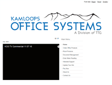 Tablet Screenshot of kamloopsofficesystems.com